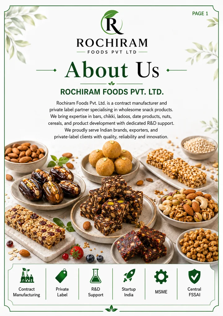 Rochiram Foods brochure page 1